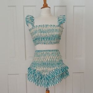 Saylor Azalea Ikat Ruffle Skirt Set
